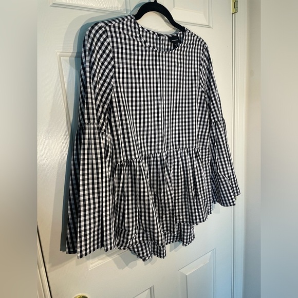 Who What Wear buffalo plaid blouse xs - Picture 2 of 6